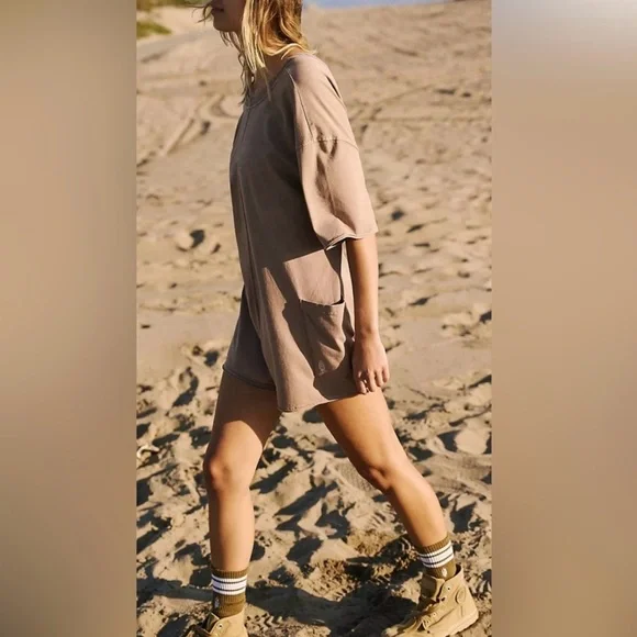 NWT Free People Hot Shot Tee Romper - Picture 3 of 15